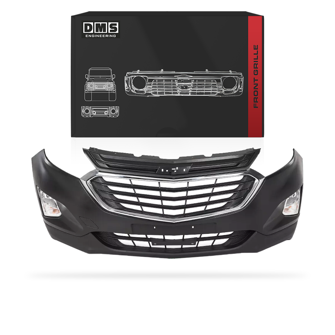Chevrolet Equinox (2018 - 2021) Front Bumper Cover / Fog Lights / Upper & Lower Grilles Complete Set