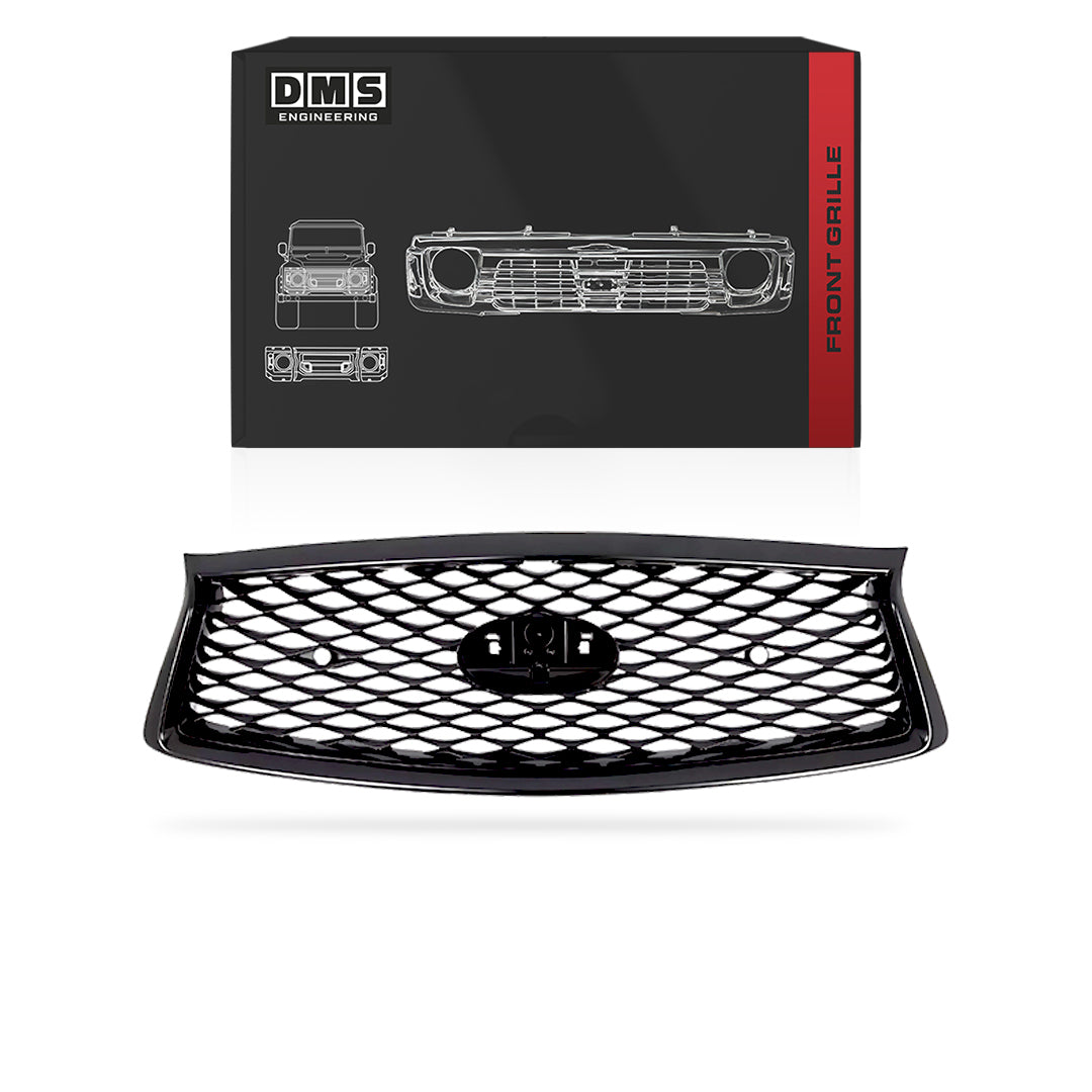 INFINITI Q50 (2018 - 2024) Gloss Black Hood Bumper Upper Grille