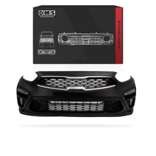 KIA Forte (2019 - 2021) Front Bumper Cover / Fog Lights / Center Grille Complete Set