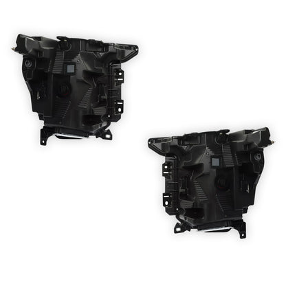 Ford F-150 (2021 - 2023) Quad LED DRL Reflector Chrome Replacement Headlights LH + RH