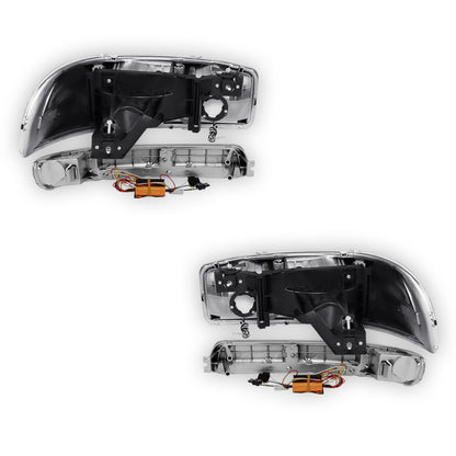 GMC Yukon SLE / SLT (1999 - 2006) F-LED DRL Replacement Headlights LH + RH