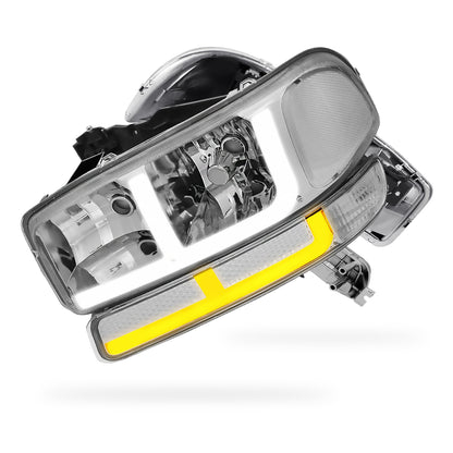GMC Yukon SLE / SLT (1999 - 2006) F-LED DRL Replacement Headlights LH + RH