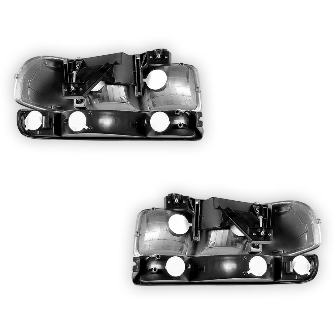 GMC Yukon SLE / SLT (1999 - 2006) Replacement Headlights and Bumper Lights LH + RH