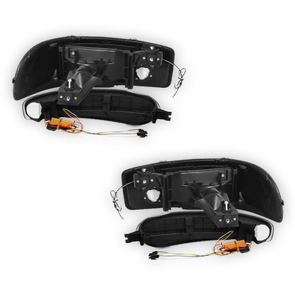 GMC Yukon XL 1500 Denali (2001 - 2006) L-LED DRL Replacement Headlights LH + RH