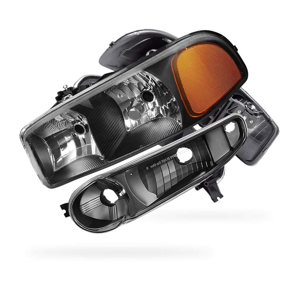 GMC Yukon XL 1500 Denali / SLE / SLT (2001 - 2006) Replacement Headlights LH + RH