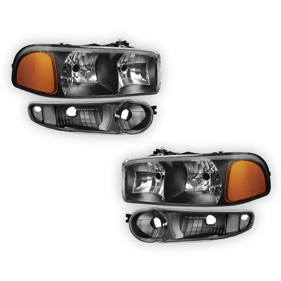 GMC Yukon XL 1500 Denali / SLE / SLT (2001 - 2006) Replacement Headlights LH + RH