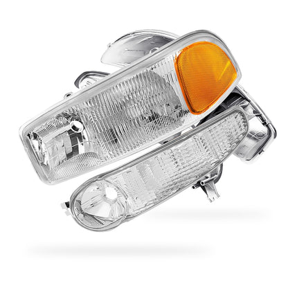 GMC Yukon XL 1500 Denali / SLE / SLT (2001 - 2006) Replacement Headlights LH + RH