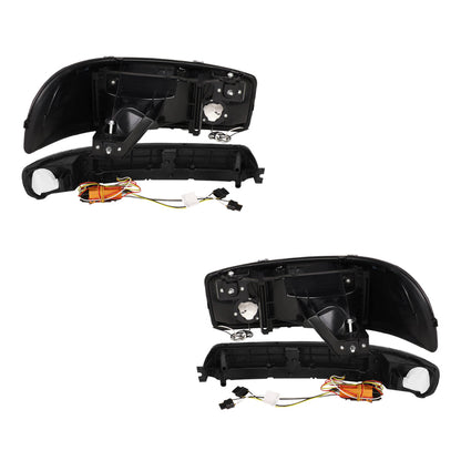 GMC Yukon XL 1500 SLE / SLT (2000 - 2006) F-LED DRL Replacement Headlights LH + RH