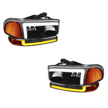 GMC Yukon XL 1500 SLE / SLT (2000 - 2006) L-LED DRL Replacement Headlights LH + RH