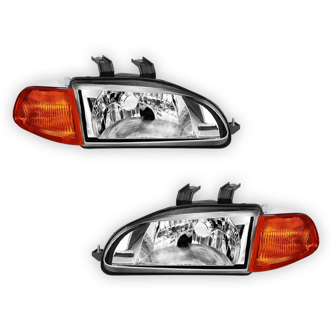 Honda Civic (1992 - 1995) Replacement Headlights LH + RH