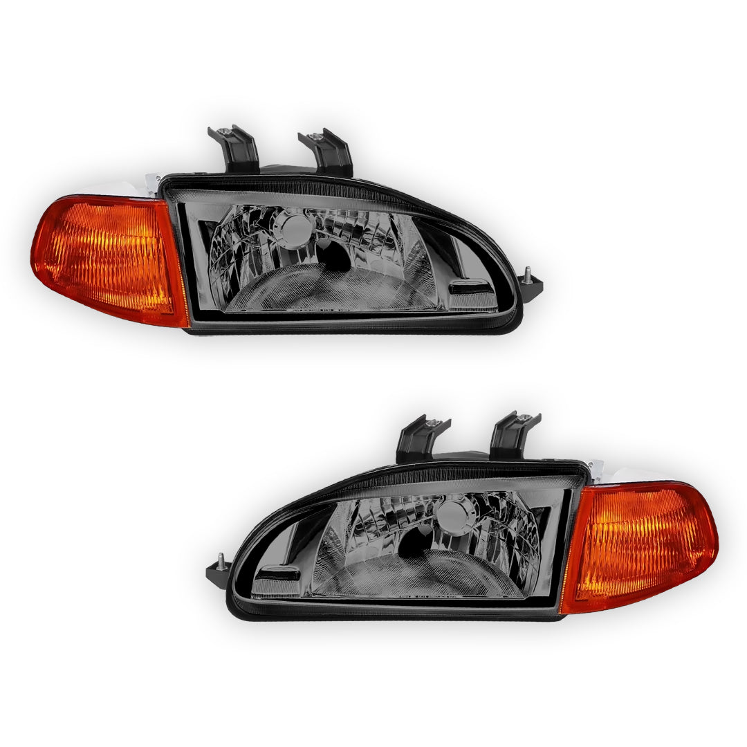 Honda Civic (1992 - 1995) Replacement Headlights LH + RH