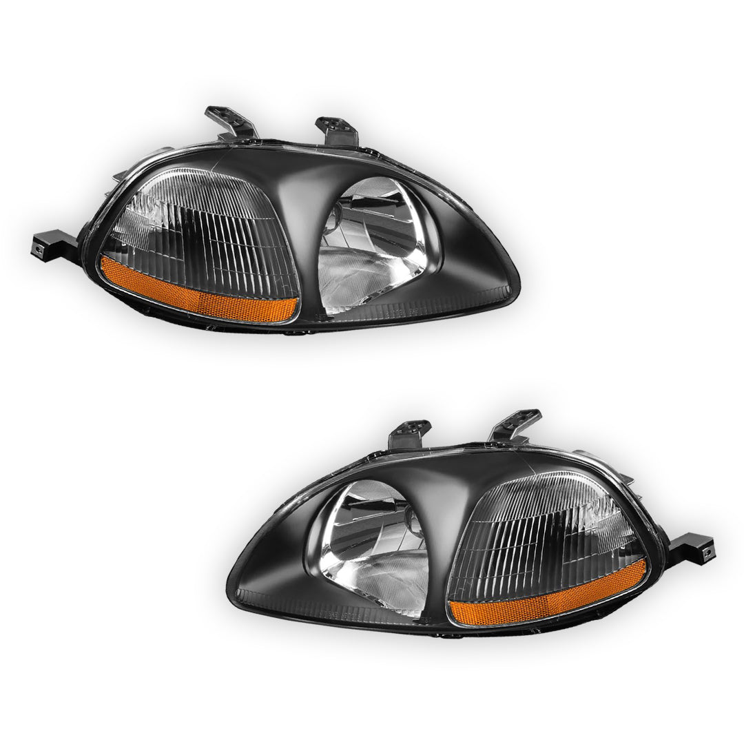 Honda Civic (1996 - 1998) Replacement Headlights LH + RH