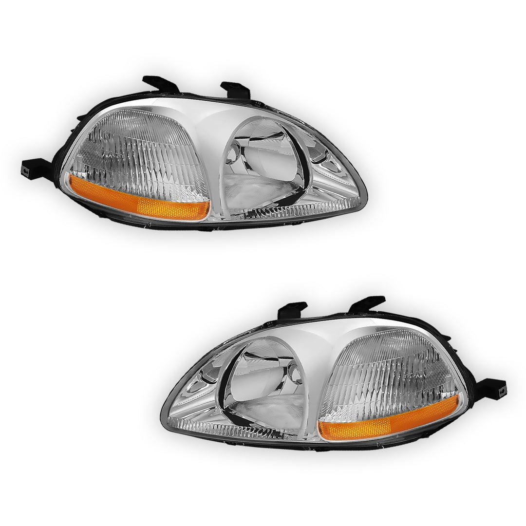 Honda Civic (1996 - 1998) Replacement Headlights LH + RH
