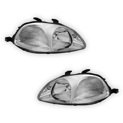 Honda Civic (1996 - 1998) Replacement Headlights LH + RH
