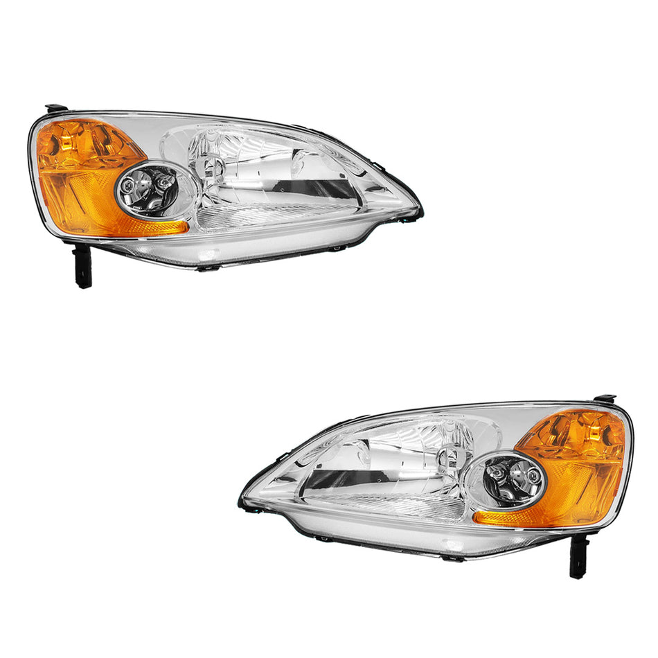 Honda Civic (2001 - 2003) Replacement Headlights LH + RH