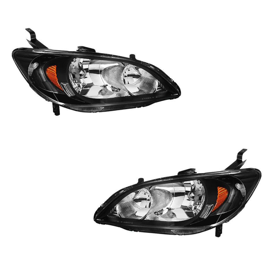 Honda Civic (2004 - 2005) Replacement Headlights LH + RH