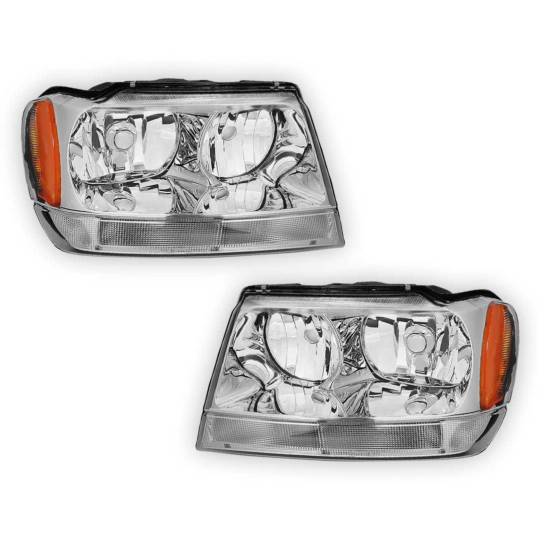 Jeep Grand Cherokee (1999 - 2004) Replacement Headlights LH + RH