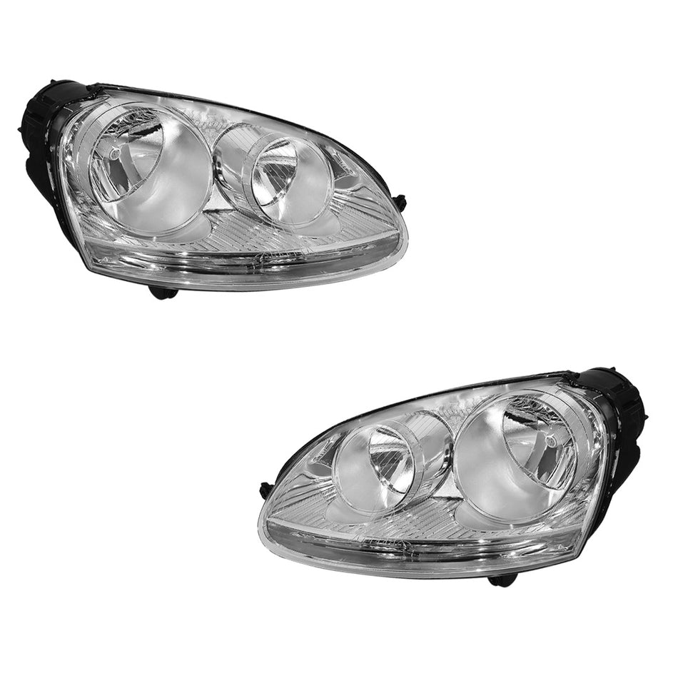 Volkswagen Rabbit (2006 - 2009) Replacement Headlights LH + RH