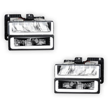 Chevrolet C2500 Cheyenne / Scottsdale / Silverado (1988 - 2000) U-LED DRL Replacement Headlights LH + RH