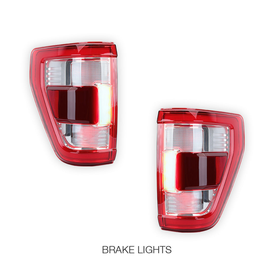 Ford F-150 XLT (2021 - 2023) Full LED Tail Lights LH + RH