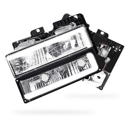 Chevrolet C2500 Suburban LS / LT (1992 - 1999) C-LED DRL Replacement Headlights LH + RH