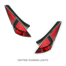 Nissan 350Z (2003 - 2007) Red and Clear LED Tail Lights LH + RH