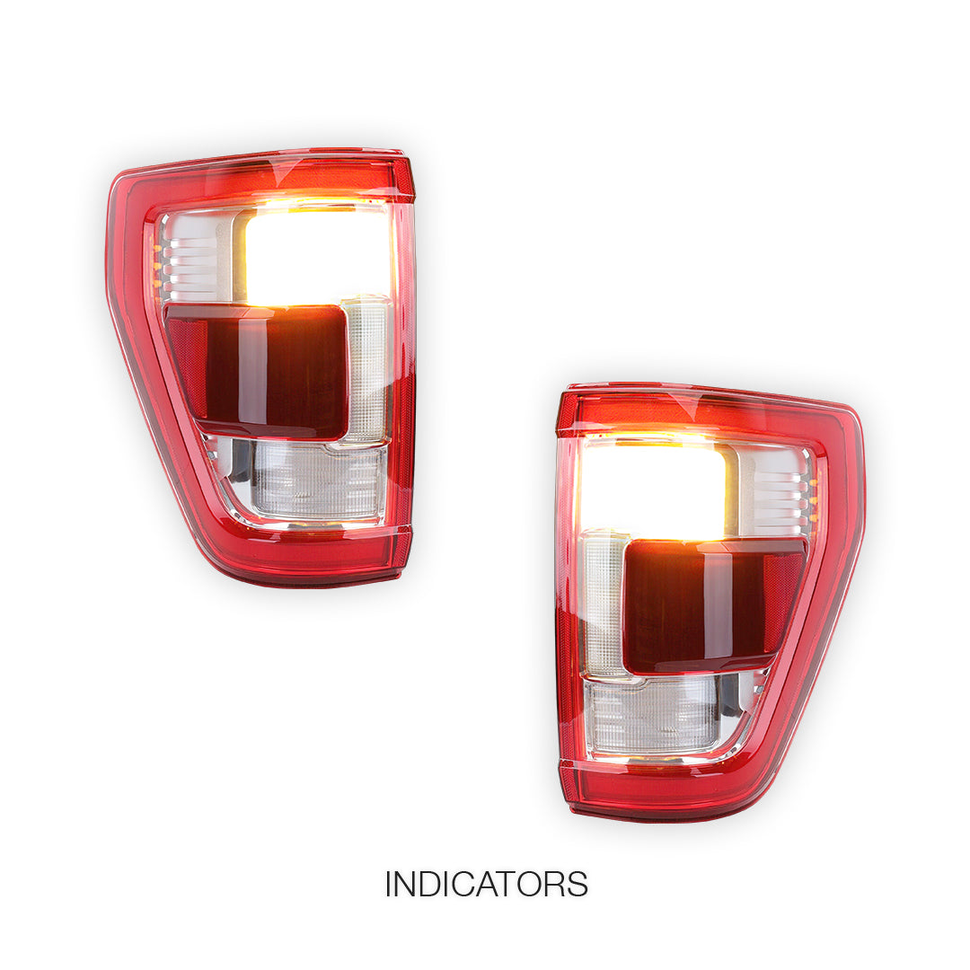 Ford F-150 XLT (2021 - 2023) Full LED Tail Lights LH + RH