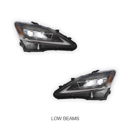 Lexus IS250 (2006 - 2012) LED DRL Signal Projector Headlights LH + RH