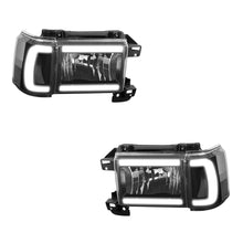 Ford F-350 (1987 - 1991) LED DRL Replacement Headlights LH + RH