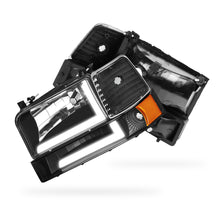 Ford F-350 (1992 - 1996) LED DRL Replacement Headlights and Bumper Lights LH + RH