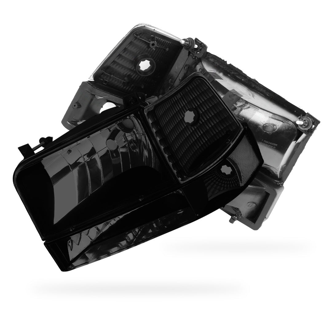Ford F-350 (1992 - 1996) Replacement Headlights and Bumper Lights LH + RH