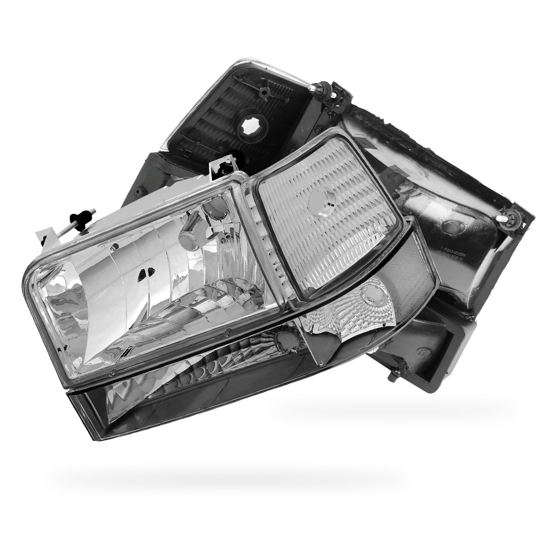 Ford F-350 (1992 - 1996) Replacement Headlights and Bumper Lights LH + RH
