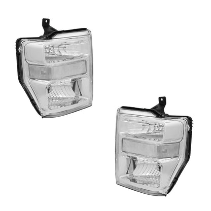 Ford F-550 Super Duty (2008 - 2010) Replacement Headlights LH + RH