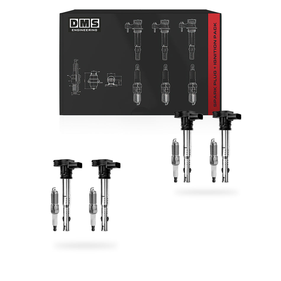 Volkswagen Beetle (2006 - 2015) 2.0L / 2.5L Ignition Coils and Spark Plugs Complete Set