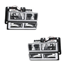 Chevrolet K1500 Cheyenne / Scottsdale / Silverado (1988 - 1999) F-LED DRL Replacement Headlights LH + RH