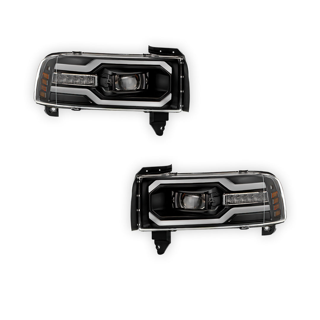 Dodge RAM 3500 (1994 - 2002) Full LED Projector Headlights LH + RH