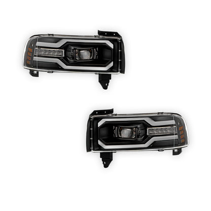 Dodge RAM 1500 (1994 - 2001) Full LED Projector Headlights LH + RH