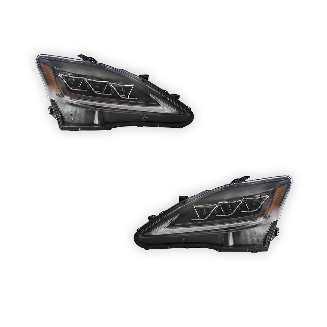 Lexus IS350 (2006 - 2012) LED DRL Signal Projector Headlights LH + RH