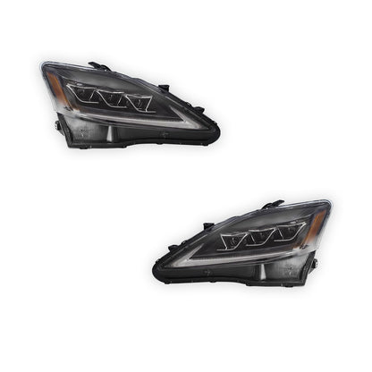 Lexus IS350 (2006 - 2012) LED DRL Signal Projector Headlights LH + RH