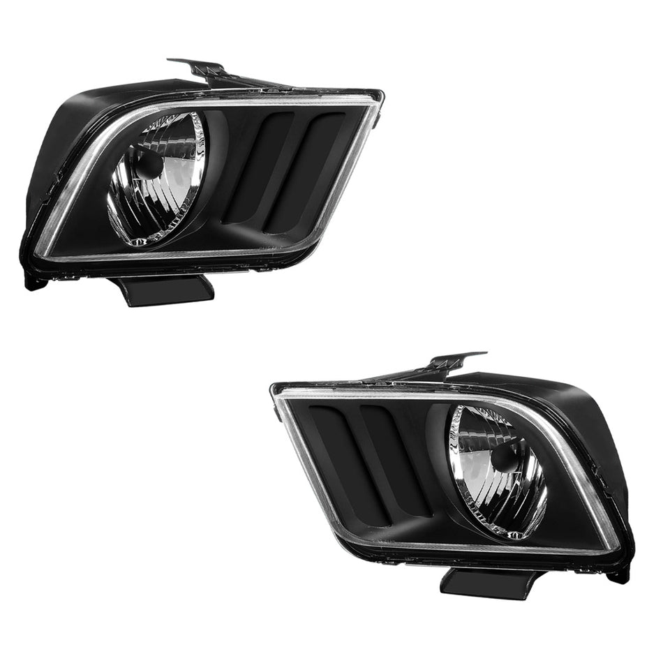 Ford Mustang (2005 - 2009) Replacement Headlights LH + RH