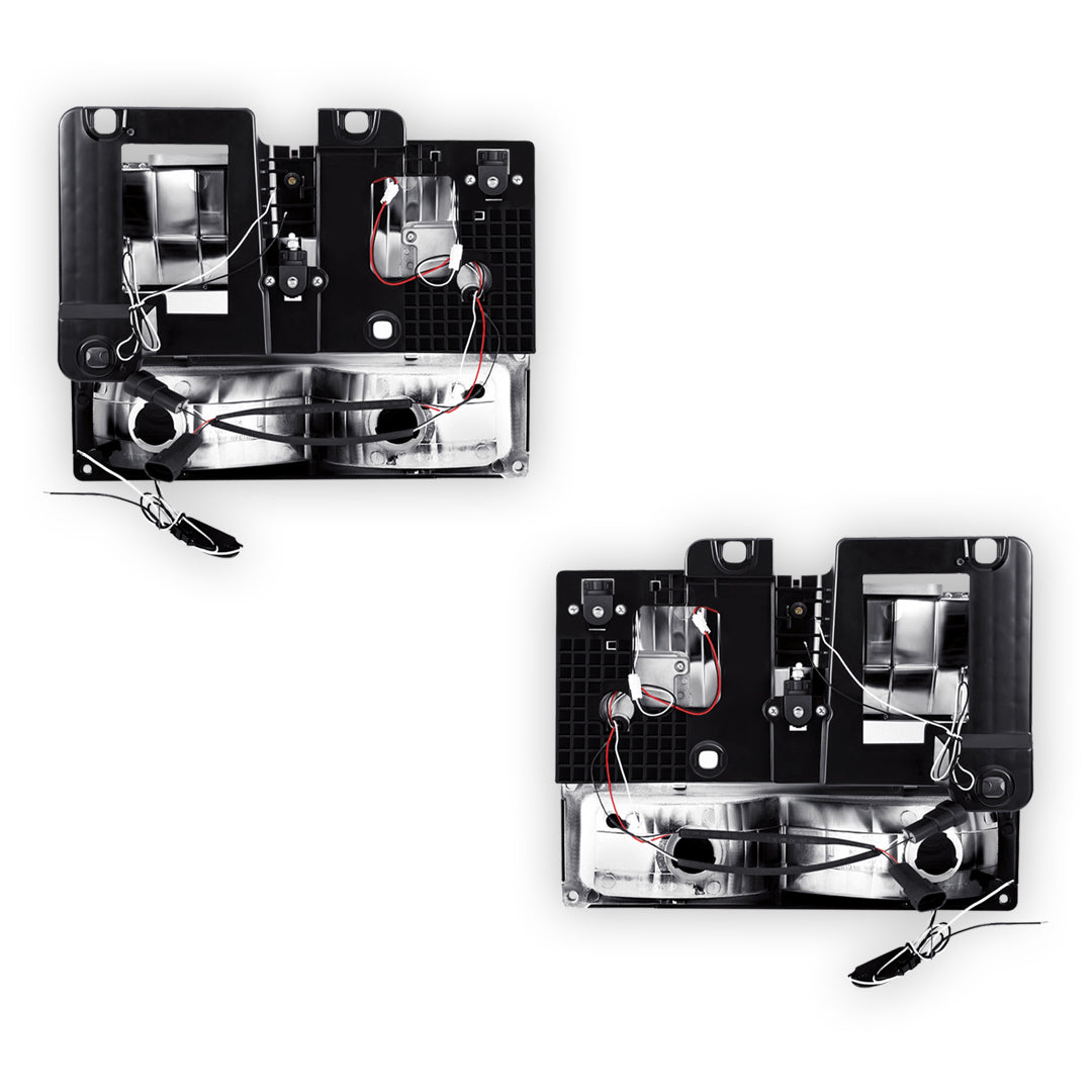 Chevrolet K2500 Suburban LS / LT (1992 - 1999) U-LED DRL Replacement Headlights LH + RH