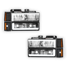 Chevrolet K2500 Suburban LS / Silverado (1992 - 1993) C-LED DRL Replacement Headlights LH + RH