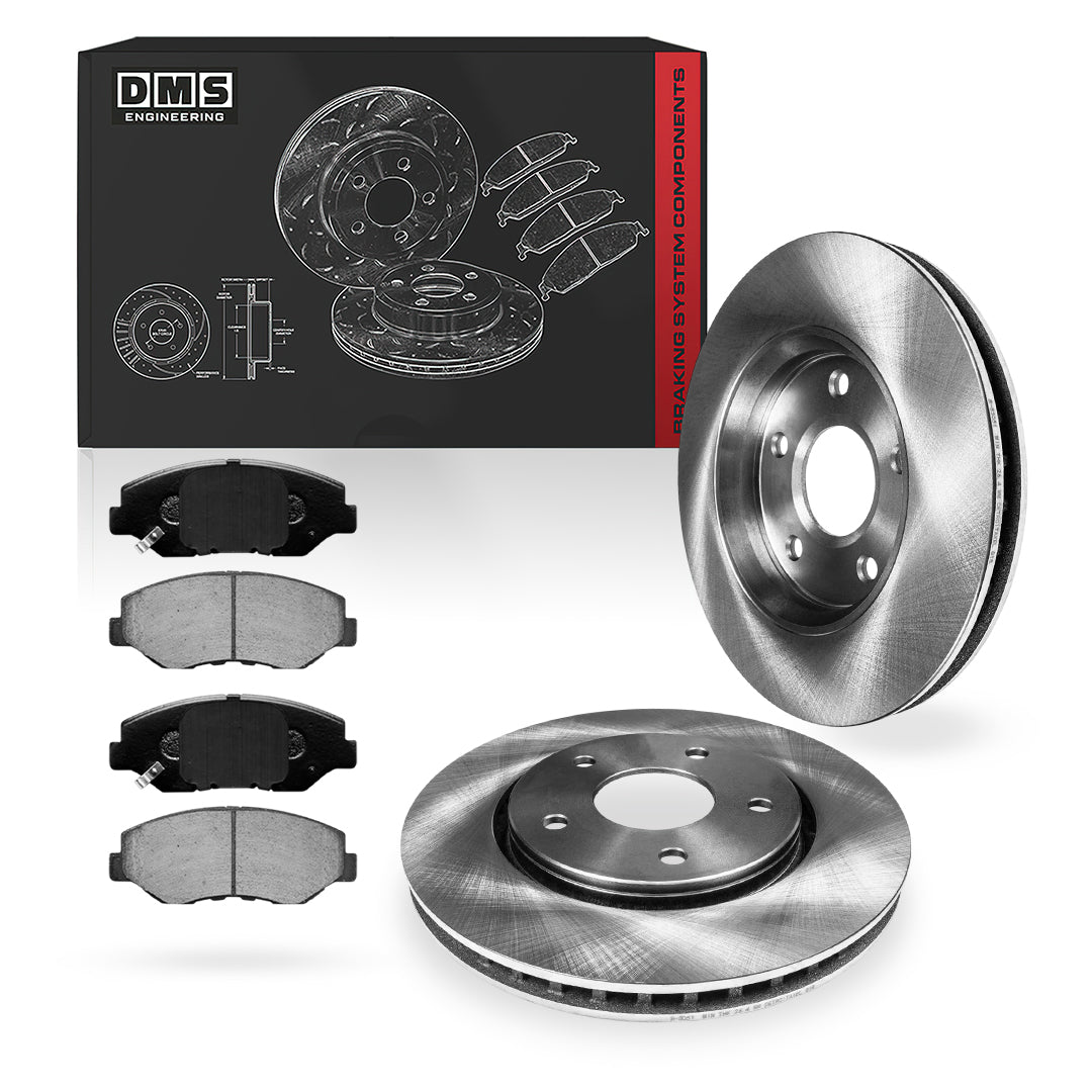 Honda Accord (2008 - 2017) Front and Rear Standard Brake Rotors and Brake Pads LH + RH