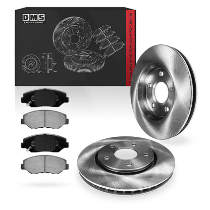 Honda Accord (2008 - 2017) Front and Rear Standard Brake Rotors and Brake Pads LH + RH