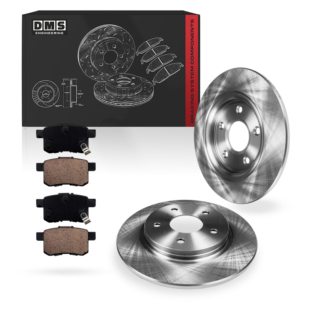 Honda Accord (2008 - 2017) Front and Rear Standard Brake Rotors and Brake Pads LH + RH