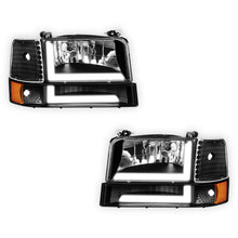 Ford F-150 (1992 - 1996) LED DRL Replacement Headlights and Bumper Lights LH + RH