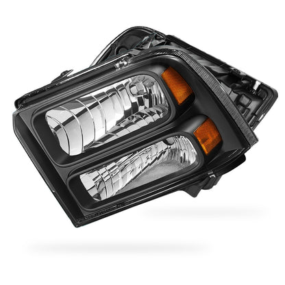 Ford F-250 Super Duty (2005 - 2007) Replacement Headlights LH + RH