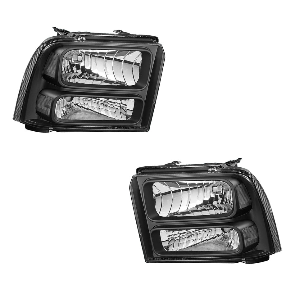 Ford F-350 Super Duty (2005 - 2007) Replacement Headlights LH + RH