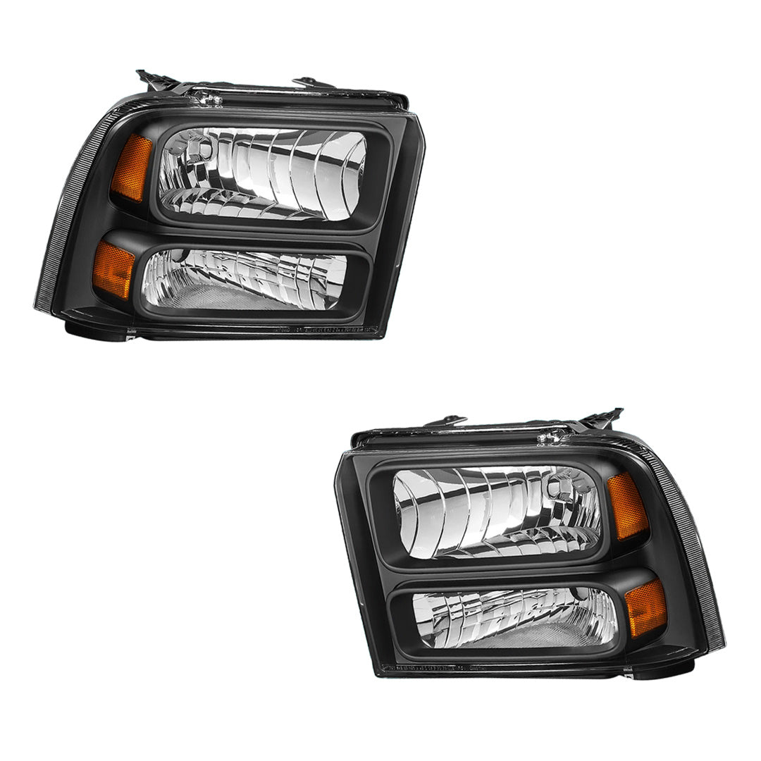 Ford F-450 Super Duty (2005 - 2007) Replacement Headlights LH + RH