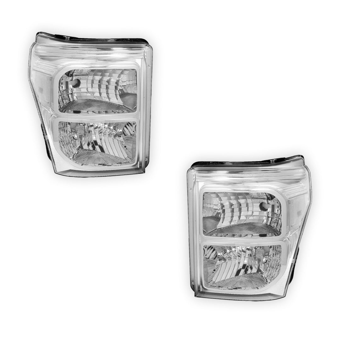 Ford F-450 Super Duty (2011 - 2016) Replacement Headlights LH + RH